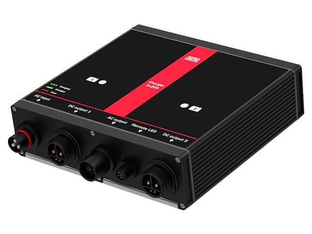 POUNI---DEFA-MultiCharger-2x20-polnilec-24V-akumulatorjev-side