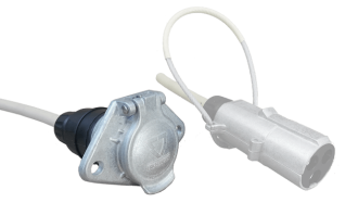 ALU vtičnica Erich Jeager, tropolna, za kable preseka do 6mm2 - uporaba za gasilce