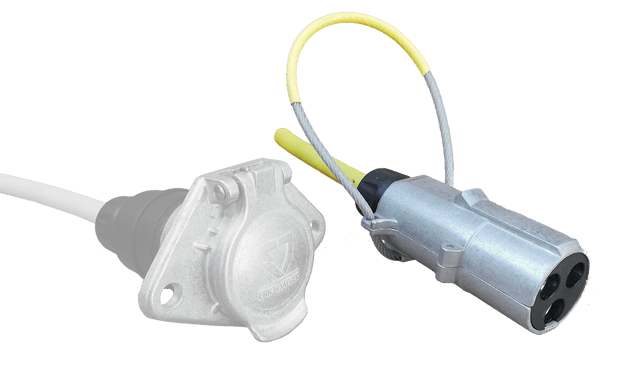 ALU vtikač Erich Jeager, tropolni, za kable preseka do 6mm2 - uporaba za gasilce